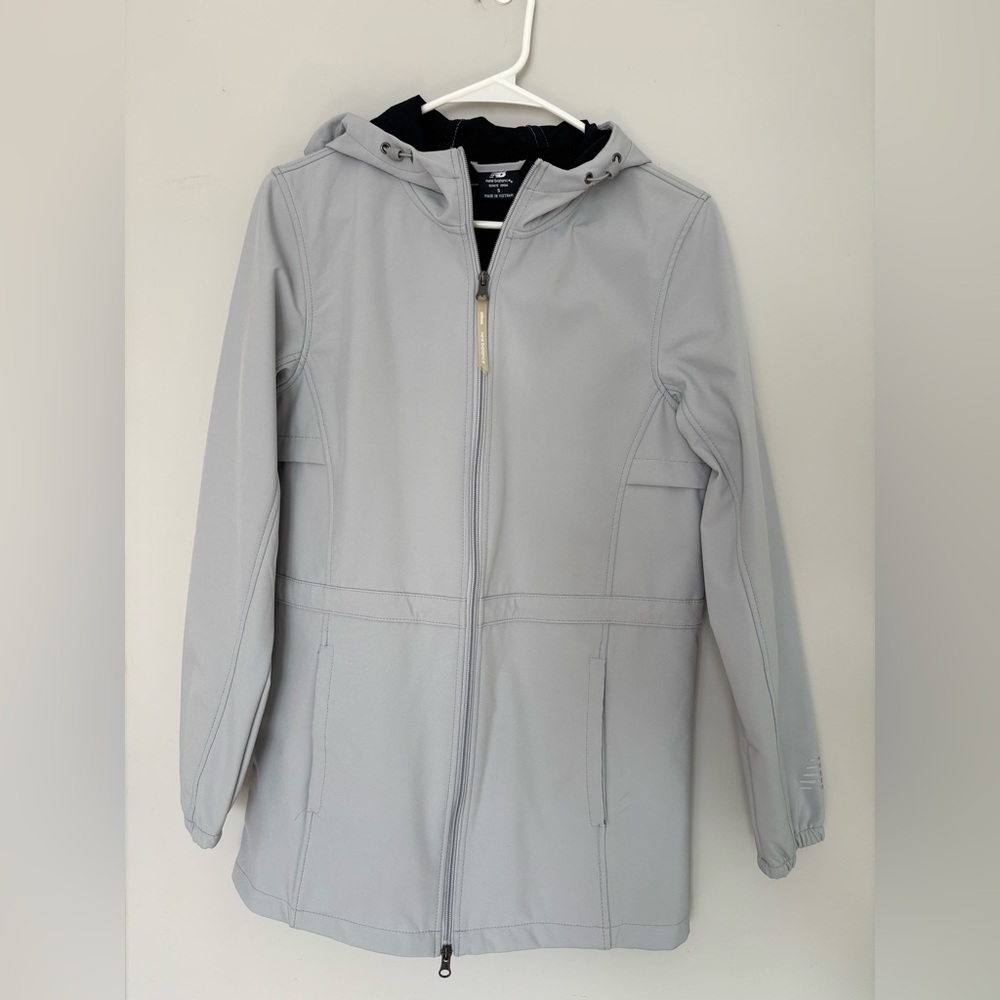New Balance Light Blue Hooded Jacket Size Small